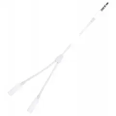 АУДІО ДВІЙНИК AUX (3.5 MALE) SHARE-TO-2AUX FEMALE-JACK (MH028), БІЛИЙ BOX