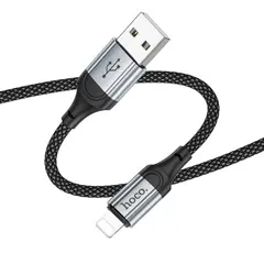 КАБЕЛЬ HOCO X102 FRESH CHARGING DATA CABLE LIGHTNING 1M, ЧОРНИЙ