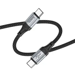 КАБЕЛЬ PD HOCO X102 FRESH 60W CHARGING DATA CABLE TYPE-C TO TYPE-C 1M, ЧОРНИЙ