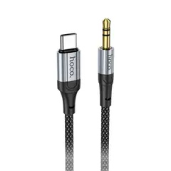 АДАПТЕР АУДІО HOCO UPA26 FRESH DIGITAL AUDIO CONVERSION CABLE TYPE-C 1M, ЧОРНИЙ