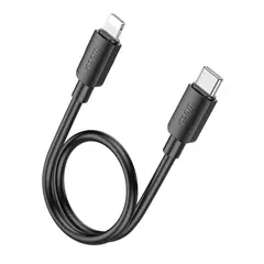 КАБЕЛЬ PD HOCO X96 HYPER PD CHARGING DATA CABLE LIGHTNING (L=0.25M), ЧОРНИЙ