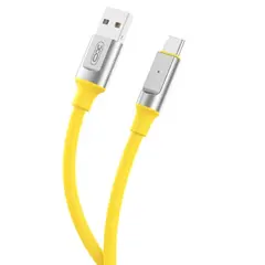 КАБЕЛЬ XO NB251 LIQUID SILICONE RUBBER ДЛЯ TYPE-C 6A, 1M ЖОВТИЙ
