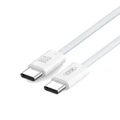 КАБЕЛЬ XO NB-Q273 WOVEN STYLE TYPE-C TO TYPE-C CHARGING CABLE 60W, БІЛИЙ