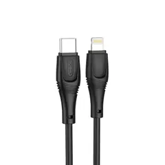КАБЕЛЬ XO NB-Q239A PD 27W, 1M ZEUS SERIES TYPE-C TO LIGHTNING, ЧОРНИЙ