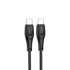 КАБЕЛЬ XO NB-Q239B PD 60W, 1M ZEUS SERIES TYPE-C TO TYPE-C, ЧОРНИЙ