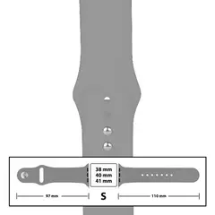 MR3_116119 Ремінець силіконовий для apple watch 38, 40, 41mm розмір s (26) light grey 