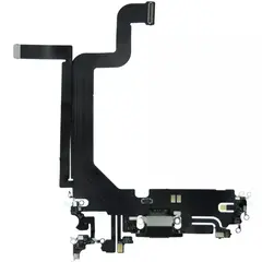 MR3_120524 Шлейф iphone 14 pro max з роз'ємом зарядки, аудіо та мікрофоном space black оригінал (prc) 
