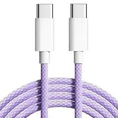 MR3_120886 Кабель pd type-c to type-c apple woven charge cable, 1m бузковий (без пак) 
