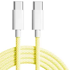 MR3_120887 Кабель pd type-c to type-c apple woven charge cable, 1m жовтий (без пак) 