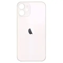 MR3_121749 Задня кришка (скло) iphone 12 білий (small hole), сервісний оригінал 