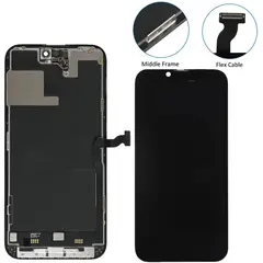 MR3_122802 Дисплей iphone 15 pro max, з сенсором, та рамкою black переклей оригінал 