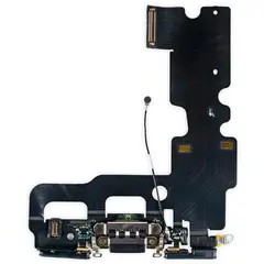 MR3_124187 Шлейф iphone 7 з роз'ємом зарядки та аудіо роз'ємом black, знятий оригінал 