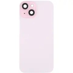 MR3_179151 Задня кришка (скло) iphone 15 pink, сервісний оригінал у зборі на рамці 
