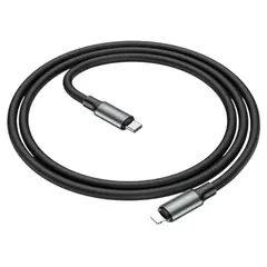 MR3_194357 Кабель pd type-c to lightning borofone bx82, 20w 1m black 