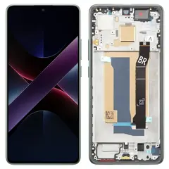 MR3_215940 Дисплей poco x7 pro, з сенсором, і рамкою green сервісний оригінал 