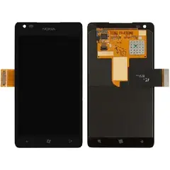MR3_31970 Дисплей microsoft 900 lumia, з сенсором, та рамкою black оригінал 