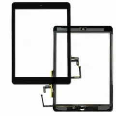 MR3_81681 Тачскрін сенсор для ipad air (ipad 5) зі шлейфом та кнопкою меню (home) black оригінал 