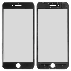 MR3_90793 Скло корпусу для g, oca pro iphone 8 plus з oca-плівкою та рамкою black 
