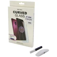MR3_102706 Захисне скло для samsung g935 galaxy s7 edge (0.25 mm, 3d, прозорий) в комплекті з uv клеєм і лампою PRC