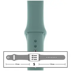 MR3_116111 Ремінець силіконовий для apple watch 38, 40, 41 mm розмір s (64) cactus PRC