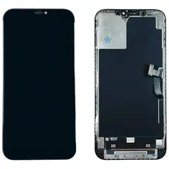 MR3_118205 Дисплей телефона для iphone 12 pro max, з сенсором, та рамкою чорний (gx hard oled), (під заміну ic) GX