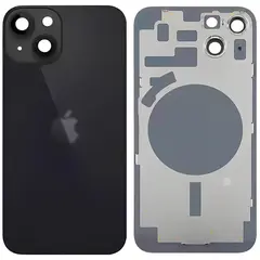 MR3_120048 Задня кришка (скло) iphone 14 plus midnight, сервісний оригінал у зборі на рамці APPLE
