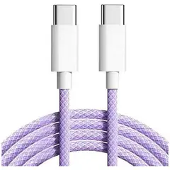 MR3_120886 Кабель pd type-c to type-c apple woven charge cable, 1 m бузковий (без пак) PRC