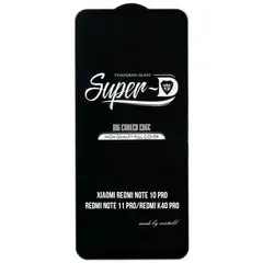 MR3_123812 Захисне скло для redmi note 10 pro, redmi note 11 pro, redmi k40 pro (mietubl super-d, чорний) (без упак.) MIETUBL