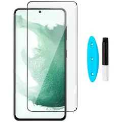 MR3_194498 Захисне скло для samsung s906, s916 galaxy s22 plus, s23 plus 5g (0.25 mm, 3d, прозорий) в комплекті з uv клеєм і лампою PRC