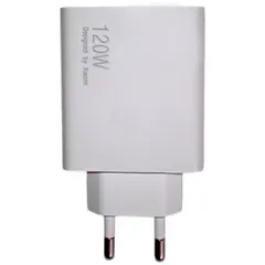 MR3_238010 Мережевий зарядний пристрій xiaomi 120w quick charge 3.0 1usb, 1pd type-c білий PRC