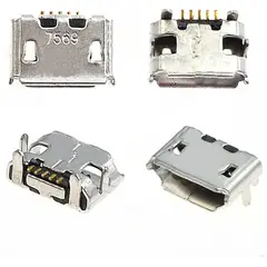 MR3_6627 Конектор заряджання телефона для fly ds106, ds116, iq235, iq237, iq238, iq255, iq256, iq445, iq450, iq450q (5 шт.) PRC