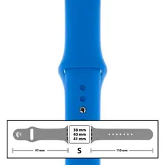 MR3_116092 Ремінець силіконовий для apple watch 38, 40, 41mm розмір s (03) sky blue 