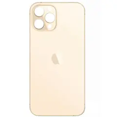 MR3_120025 Задня кришка (скло) iphone 12 pro gold (big hole), сервісний оригінал 