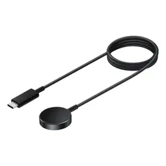MR3_120126 Зарядний кабель watch charging dock type-c для samsung galaxy watch 3, 4, 4 classic, 5, 5 pro, 6, 6 classic, active, active 2 black (таблетка) 