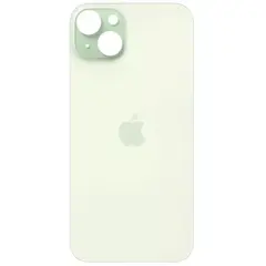 MR3_120681 Задня кришка (скло) iphone 15 plus green (big hole), сервісний оригінал 