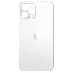 MR3_121754 Задня кришка (скло) iphone 12 pro max silver (small hole), сервісний оригінал 