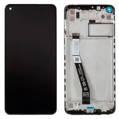 MR3_122290 Дисплей redmi note 9, redmi 10x 4g, з сенсором, та рамкою onyx black original prc 