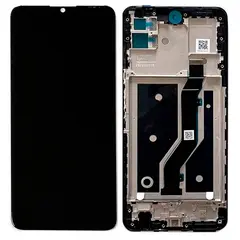 MR3_123333 Дисплей zte blade v30, з сенсором, та рамкою black original prc 