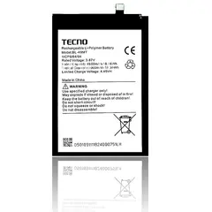 MR3_123974 Акумулятор tecno pop 4 pro, pop 5, spark 7 go, spark 8c, spark 9 pro, camon 19 pro (ci8n), (bl-49mt), оригінал (prc), (тех. пак) 