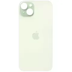 MR3_120681 Задня кришка (скло) iphone 15 plus green (big hole), сервісний оригінал 