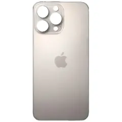 MR3_360392 Задня кришка (скло) для iphone 16 pro natural titanium, сервісний у зборі на рамці premium APPLE