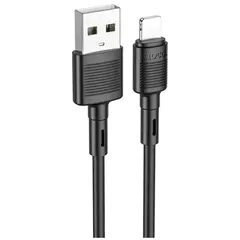 MR3_118285 Кабель usb hoco x83 victory lightning 2.4a 1 m чорний HOCO