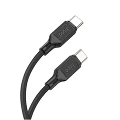 MR4_138990 Кабель pd hoco x90 cool silicone charging data cable pd-to-type-c 3a, pd60w, 1 m, чорний HOCO