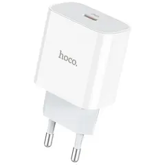 MR3_115584 Мережевий зарядний пристрій hoco c76a pd plus (20w, type-c) білий HOCO