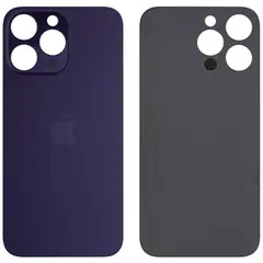 MR3_120054 Задня кришка (скло) для iphone 14 pro max deep пурпуровий (big hole), сервісний APPLE