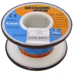 MR3_105840 Припій mechanic hx-t100 0.3 mm, 55g, sn 63%, pb 37% MECHANIC