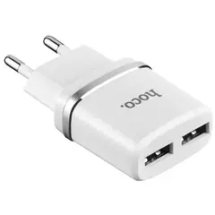 MR3_115577 Мережевий зарядний пристрій hoco c12 smart 2.4a 2usb білий HOCO