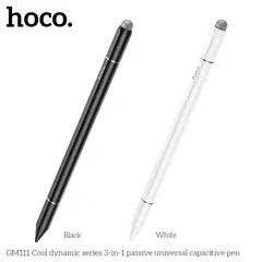 MR4_145271 Стілус hoco gm111 cool dynamic series 3in1 passive universal capacitive pen білий HOCO