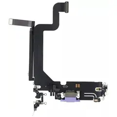 MR3_120518 Шлейф iphone 14 pro з роз`ємом заряджання, аудіо та мікрофоном deep пурпуровий PRC