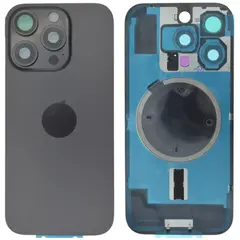 MR3_123478 Задня кришка (скло) для iphone 16 pro чорний titanium, сервісний у зборі на рамці APPLE